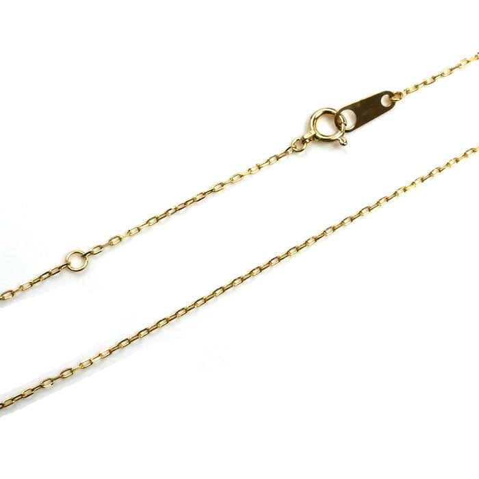 BELLESIORA ベルシオラ K18YG イエローゴールド ダイヤ ネックレス ダイヤモンド0.14ct 1.8g 36.5/40cm ハート レディース【中古】