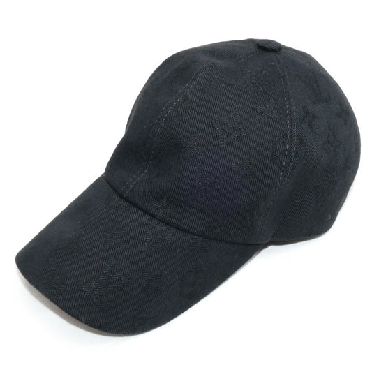 LOUIS VUITTON ルイ・ヴィトン キャップ・モノグラム エッセンシャル キャップ ブラック M76584 WA3234 メンズ【中古】【美品】