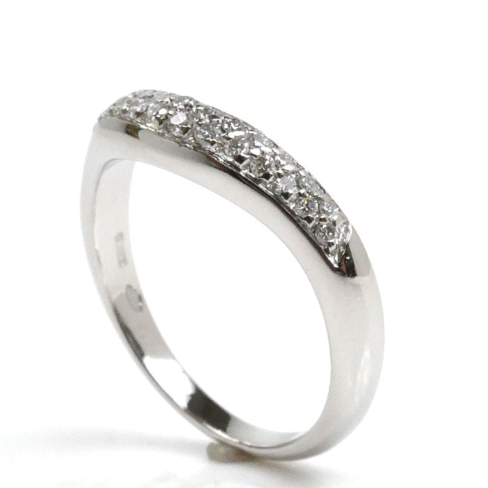 BVLGARI ブルガリ Pt950プラチナ コロナ パヴェ フェディダイヤ リング・指輪 347296 ダイヤモンド 11号 4.9g レディース【中古】【美品】