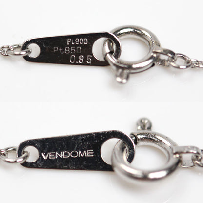 Vendome Aoyama ヴァンドーム青山 Pt900/850 クロス ダイヤ ネックレス ダイヤモンド0.85ct 3.8g 40cm レディース【中古】【美品】