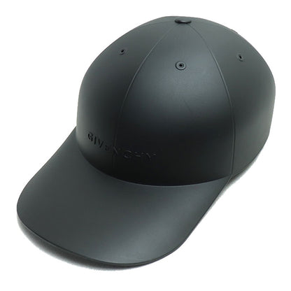 GIVENCHY ジバンシィ ラバーファブリック モールデッド キャップ キャップ ブラック BPZ07GP0MH 58 メンズ【中古】【美品】