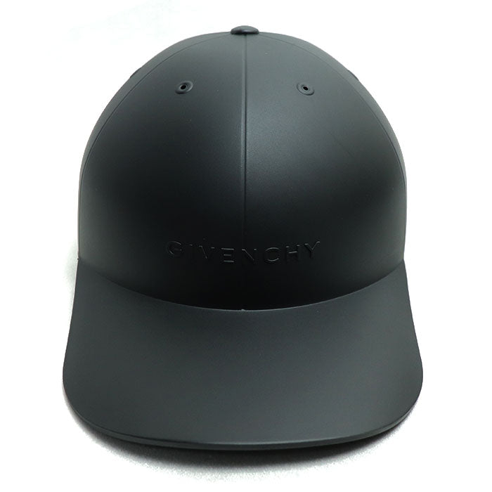 GIVENCHY ジバンシィ ラバーファブリック モールデッド キャップ キャップ ブラック BPZ07GP0MH 58 メンズ【中古】【美品】
