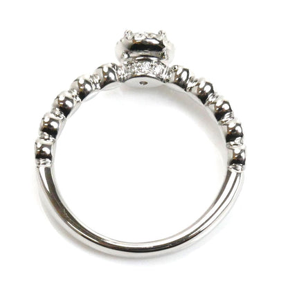 Ponte Vecchio ポンテヴェキオ Pt900プラチナ ミルアモーレ リング・指輪 NG1201E025WDMM ダイヤモンド0.266ct/0.15ct 7号 3.5g レディース【中古】【美品】