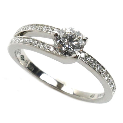 FRED フレッド Pt950プラチナ アムール フー エンゲージメントリング リング・指輪 4J0332 ダイヤモンド0.32ct 9号 49 3.5g レディース【中古】【美品】