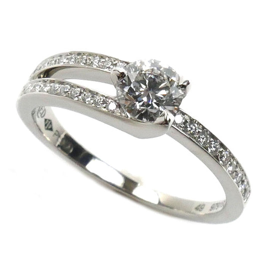 FRED フレッド Pt950プラチナ アムール フー エンゲージメントリング リング・指輪 4J0332 ダイヤモンド0.32ct 9号 49 3.5g レディース【中古】【美品】