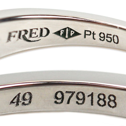 FRED フレッド Pt950プラチナ アムール フー エンゲージメントリング リング・指輪 4J0332 ダイヤモンド0.32ct 9号 49 3.5g レディース【中古】【美品】