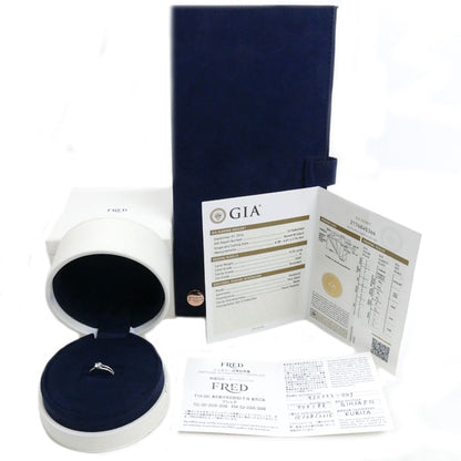 FRED フレッド Pt950プラチナ アムール フー エンゲージメントリング リング・指輪 4J0332 ダイヤモンド0.32ct 9号 49 3.5g レディース【中古】【美品】