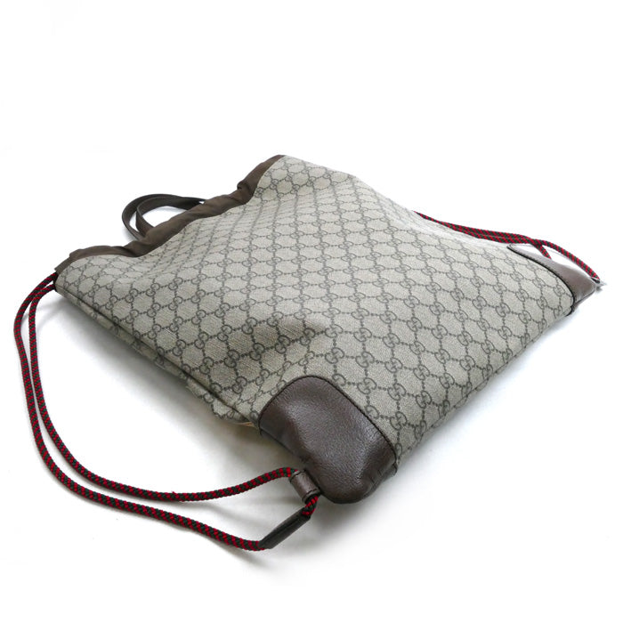 GUCCI グッチ GGスプリーム クーリエ バックパック リュック・デイパック ベージュ ブラウン 473872 ユニセックス【中古】