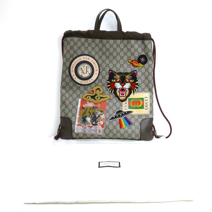 GUCCI グッチ GGスプリーム クーリエ バックパック リュック・デイパック ベージュ ブラウン 473872 ユニセックス【中古】