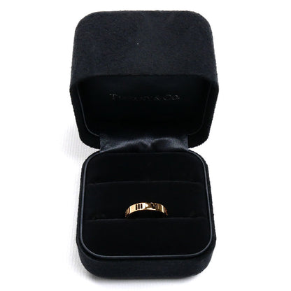 TIFFANY&Co. ティファニー K18PG ピンクゴールド ピアスド アトラス 4Pダイヤ リング・指輪 ダイヤモンド 8号 2.8g レディース【中古】