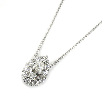 GRAFF グラフ K18WG ホワイトゴールド アイコン ダイヤ ペアシェイプ ネックレス ダイヤモンド0.5ct 4.3g ～46cm レディース【中古】【美品】