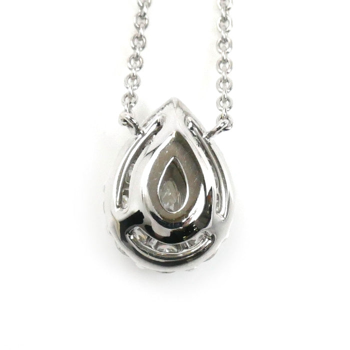 GRAFF グラフ K18WG ホワイトゴールド アイコン ダイヤ ペアシェイプ ネックレス ダイヤモンド0.5ct 4.3g ～46cm レディース【中古】【美品】