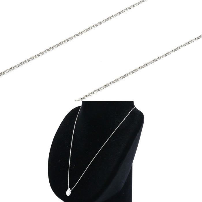 GRAFF グラフ K18WG ホワイトゴールド アイコン ダイヤ ペアシェイプ ネックレス ダイヤモンド0.5ct 4.3g ～46cm レディース【中古】【美品】