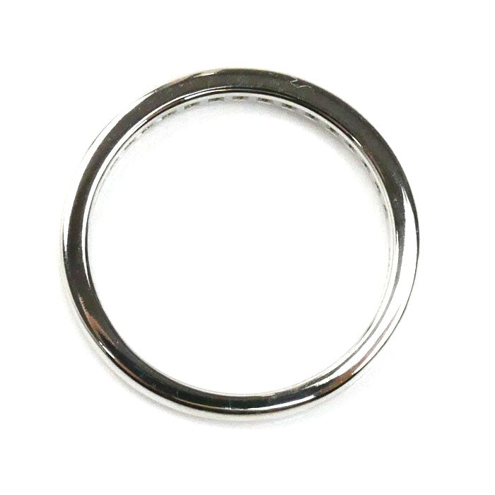 TIFFANY&Co. ティファニー Pt950プラチナ ハーフサークル チャネルセッティング ダイヤ リング・指輪 ダイヤモンド 9.5号 3g レディース【中古】【美品】