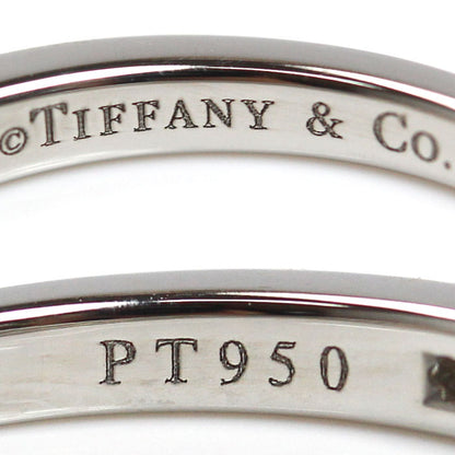 TIFFANY&Co. ティファニー Pt950プラチナ ハーフサークル チャネルセッティング ダイヤ リング・指輪 ダイヤモンド 9.5号 3g レディース【中古】【美品】