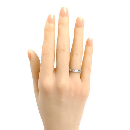 TIFFANY&Co. ティファニー Pt950プラチナ ハーフサークル チャネルセッティング ダイヤ リング・指輪 ダイヤモンド 9.5号 3g レディース【中古】【美品】