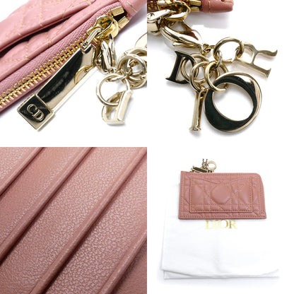 Christian Dior クリスチャンディオール レディディオール カナージュ コインケース ピンク S0965ONMJ レディース【中古】【美品】