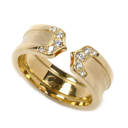 CARTIER カルティエ K18YG イエローゴールド C2 ダイヤ リング・指輪 ダイヤモンド 11号 51 7.2g レディース【中古】【美品】