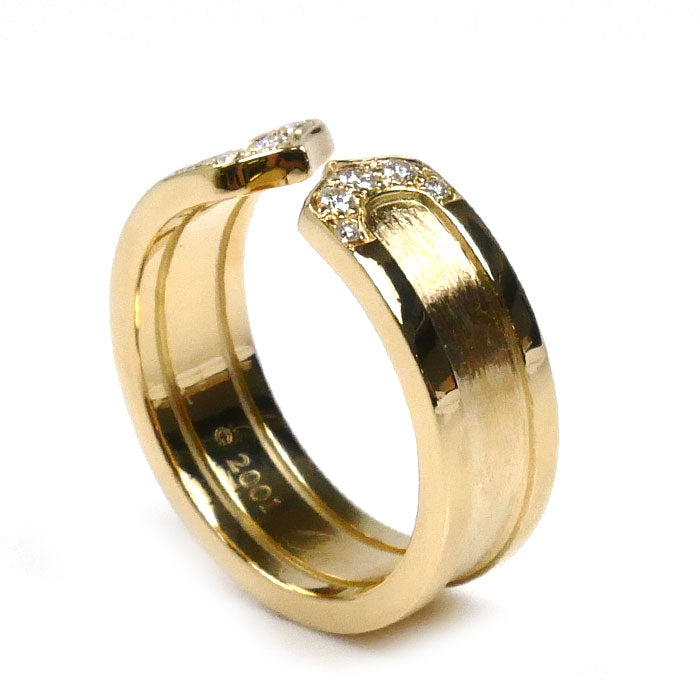 CARTIER カルティエ K18YG イエローゴールド C2 ダイヤ リング・指輪 ダイヤモンド 11号 51 7.2g レディース【中古】【美品】