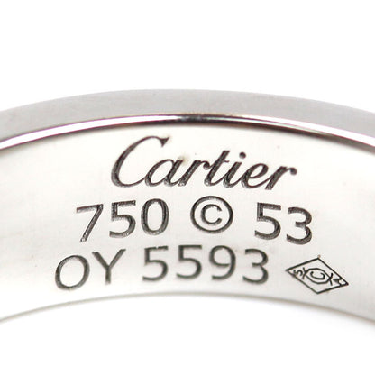 CARTIER カルティエ K18WG ホワイトゴールド ラブ ハーフ ダイヤ リング・指輪 B4032553 ダイヤモンド 13号 53 9.0g レディース【中古】【美品】