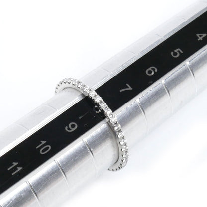 Van Cleef & Arpels ヴァンクリーフ＆アーペル K18WG ホワイトゴールド フェリシテ エタニティ ダイヤ リング・指輪 VCARO8BP ダイヤモンド 8号 48 1.1g レディース【中古】【美品】