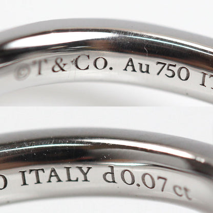 TIFFANY&Co. ティファニー K18WG ホワイトゴールド Tワン ナロー ダイヤ リング・指輪 67795490 ダイヤモンド0.07ct 8号 4.0g レディース【中古】【美品】