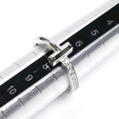 TIFFANY&Co. ティファニー K18WG ホワイトゴールド Tワン ナロー ダイヤ リング・指輪 67795490 ダイヤモンド0.07ct 8号 4.0g レディース【中古】【美品】