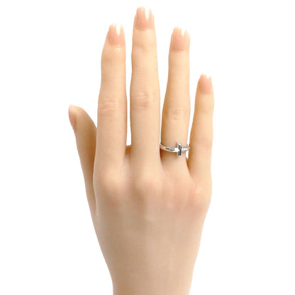 TIFFANY&Co. ティファニー K18WG ホワイトゴールド Tワン ナロー ダイヤ リング・指輪 67795490 ダイヤモンド0.07ct 8号 4.0g レディース【中古】【美品】