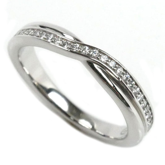 HARRY WINSTON ハリーウィンストン Pt950プラチナ トリスト ワンロウ バンドリング  リング・指輪 WBDPRD1RTST ダイヤモンド 11号 5.6g レディース【中古】