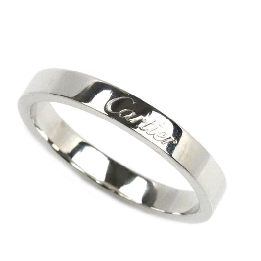 CARTIER カルティエ Pt950プラチナ エングレーブド リング・指輪 B4054057 17号 57 5.5g メンズ【中古】【美品】