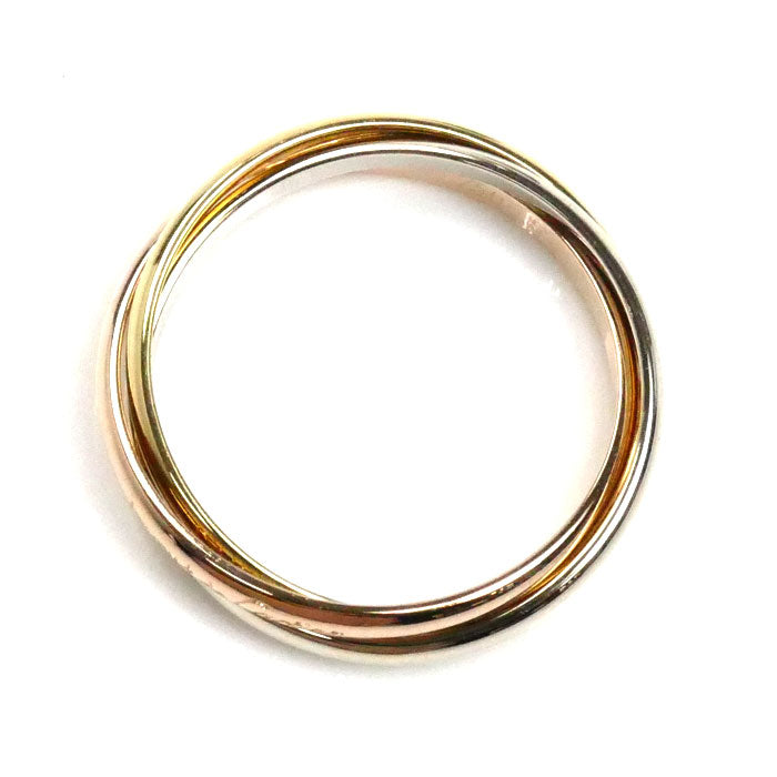 CARTIER カルティエ K18YG/PG/WG トリニティ リング・指輪 15号 55 3.8g レディース【中古】【美品】