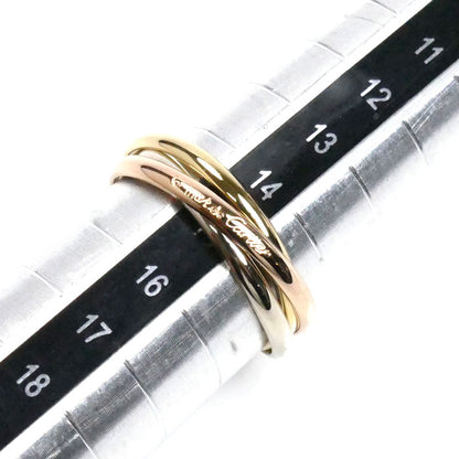 CARTIER カルティエ K18YG/PG/WG トリニティ リング・指輪 15号 55 3.8g レディース【中古】【美品】