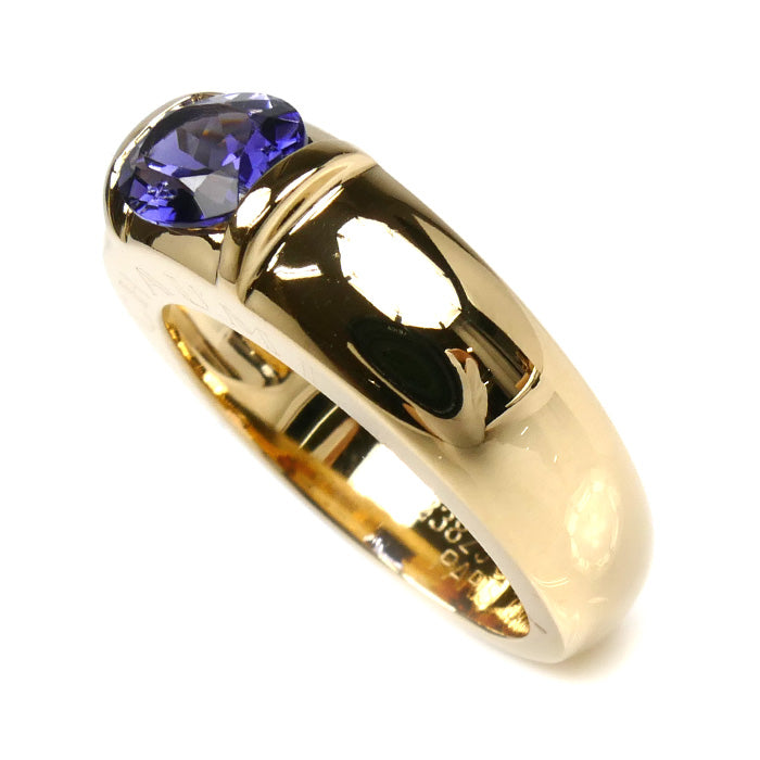 Chaumet ショーメ K18YG イエローゴールド ジョイア リング・指輪 アイオライト 11号 10.2g レディース【中古】【美品】