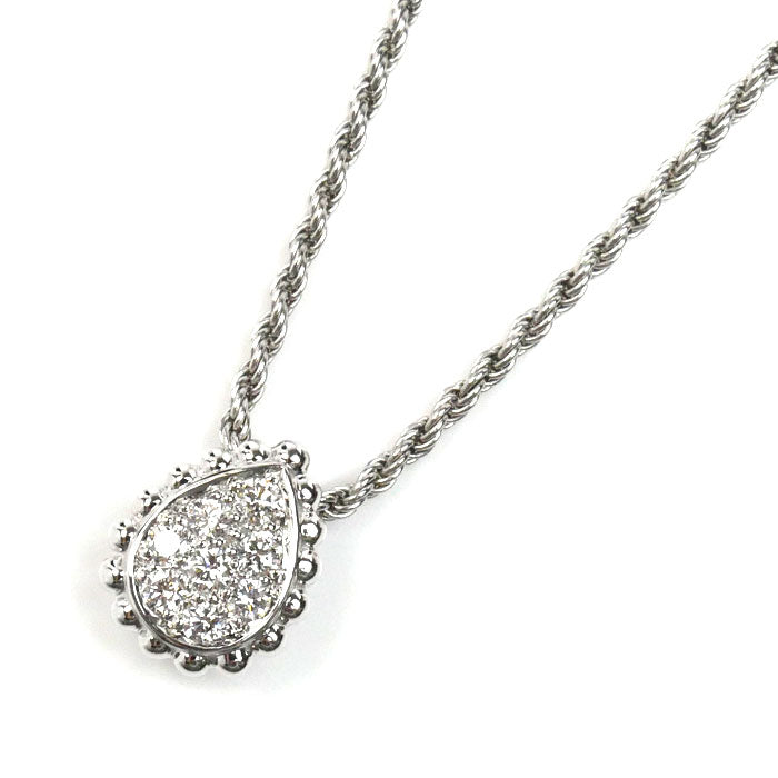 Boucheron ブシュロン K18WG ホワイトゴールド セルパンボエム ダイヤ エクストラスモール ネックレス JPN00612 ダイヤモンド 4.7g 44/42/38cm レディース【中古】【美品】