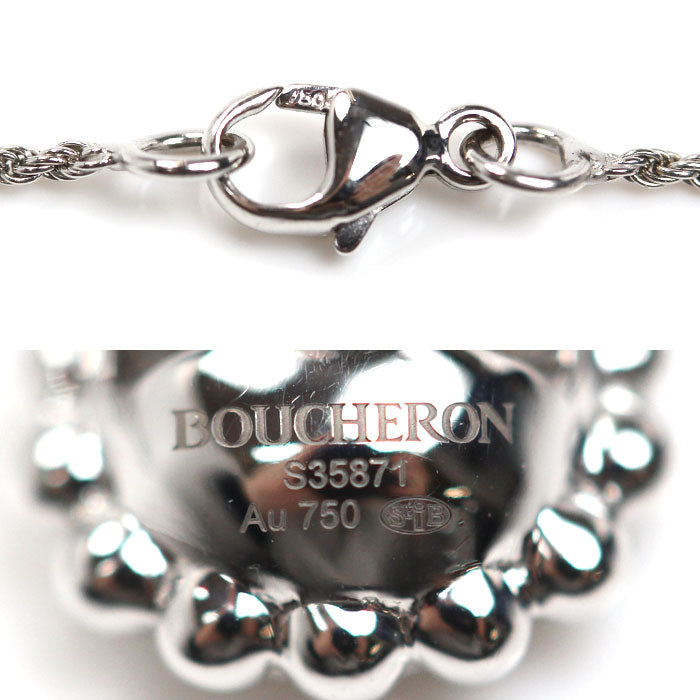 Boucheron ブシュロン K18WG ホワイトゴールド セルパンボエム ダイヤ エクストラスモール ネックレス JPN00612 ダイヤモンド 4.7g 44/42/38cm レディース【中古】【美品】