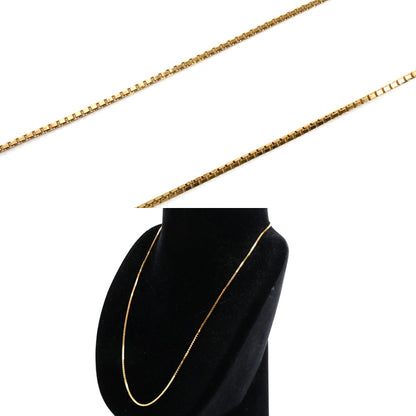 K18PG ピンクゴールド ネックレス ベネチアン 6.0g ～45cm フリーチェーン レディース【中古】