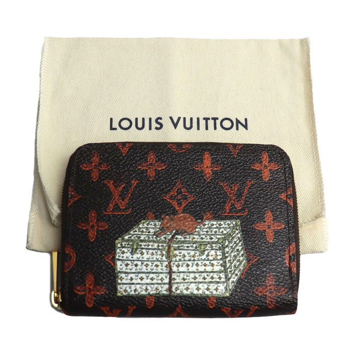 LOUIS VUITTON ルイ・ヴィトン ジッピーコインパース コインケース キャットグラム オレンジ M63883 TS3198 レディース【中古】【美品】