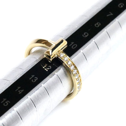 TIFFANY&Co. ティファニー K18YG イエローゴールド Tワン ナロー ダイヤ リング・指輪 67795148 ダイヤモンド0.08ct 13号 4.5g レディース【中古】【美品】