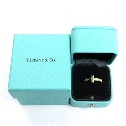TIFFANY&Co. ティファニー K18YG イエローゴールド Tワン ナロー ダイヤ リング・指輪 67795148 ダイヤモンド0.08ct 13号 4.5g レディース【中古】【美品】