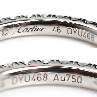 CARTIER カルティエ K18WG ホワイトゴールド エタンセル ドゥ カルティエ フルエタニティ ダイヤ リング・指輪 B4077946 ダイヤモンド 6号 46 1.6g レディース【中古】【美品】