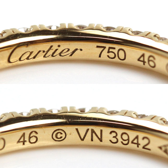 CARTIER カルティエ K18YG イエローゴールド エタンセル ドゥ カルティエ フルエタニティ ダイヤ リング・指輪 B4086346 ダイヤモンド 6号 46 1.6g レディース【中古】【美品】