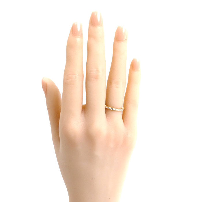 CARTIER カルティエ K18YG イエローゴールド エタンセル ドゥ カルティエ フルエタニティ ダイヤ リング・指輪 B4086346 ダイヤモンド 6号 46 1.6g レディース【中古】【美品】