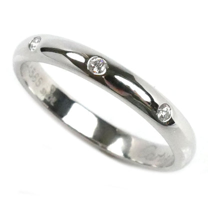 CARTIER カルティエ Pt950プラチナ ウェディング 3P ダイヤ リング・指輪 B4058349 ダイヤモンド 9号 49 3.1g レディース【中古】【美品】