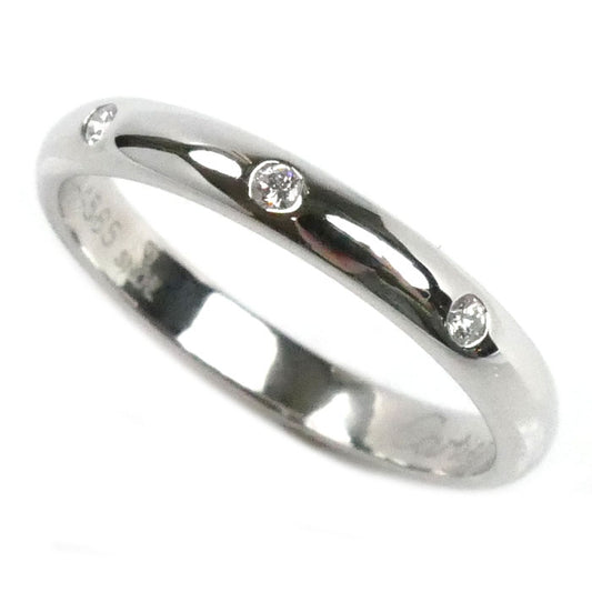 CARTIER カルティエ Pt950プラチナ ウェディング 3P ダイヤ リング・指輪 B4058349 ダイヤモンド 9号 49 3.1g レディース【中古】【美品】