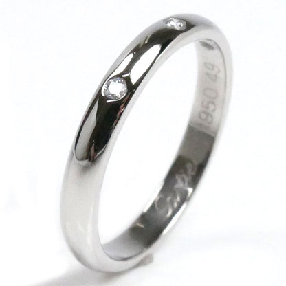 CARTIER カルティエ Pt950プラチナ ウェディング 3P ダイヤ リング・指輪 B4058349 ダイヤモンド 9号 49 3.1g レディース【中古】【美品】