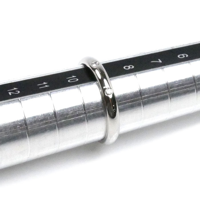 CARTIER カルティエ Pt950プラチナ ウェディング 3P ダイヤ リング・指輪 B4058349 ダイヤモンド 9号 49 3.1g レディース【中古】【美品】