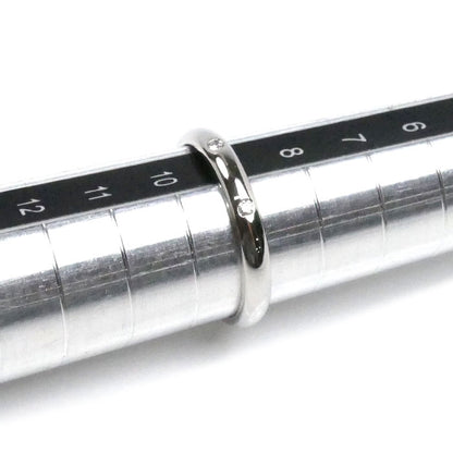 CARTIER カルティエ Pt950プラチナ ウェディング 3P ダイヤ リング・指輪 B4058349 ダイヤモンド 9号 49 3.1g レディース【中古】【美品】