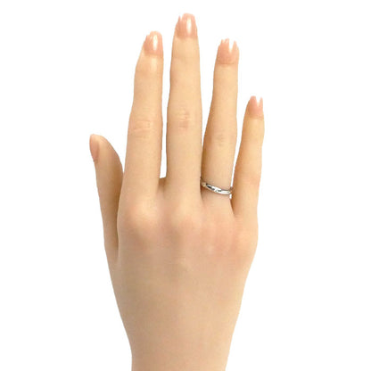 CARTIER カルティエ Pt950プラチナ ウェディング 3P ダイヤ リング・指輪 B4058349 ダイヤモンド 9号 49 3.1g レディース【中古】【美品】