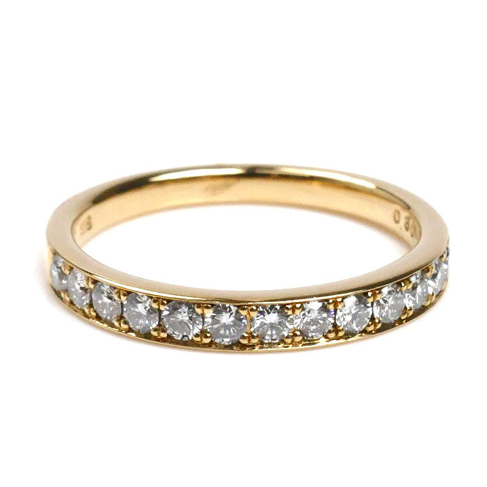 Vendome Aoyama ヴァンドーム青山 K18YG イエローゴールド ハーフエタニティ リング・指輪 AGVR956607DI ダイヤモンド0.30ct 9号 2.3g レディース【中古】