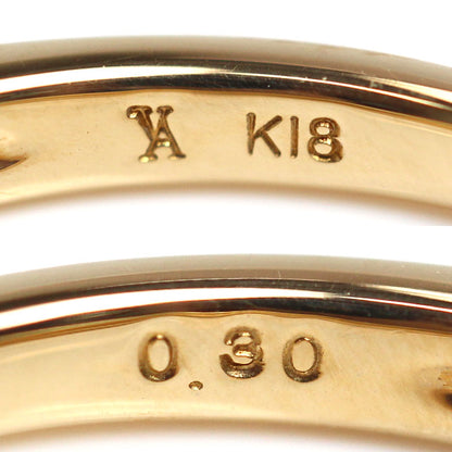 Vendome Aoyama ヴァンドーム青山 K18YG イエローゴールド ハーフエタニティ リング・指輪 AGVR956607DI ダイヤモンド0.30ct 9号 2.3g レディース【中古】